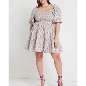 Eloquii Plus Size Maggie Tiered Dress Size 16